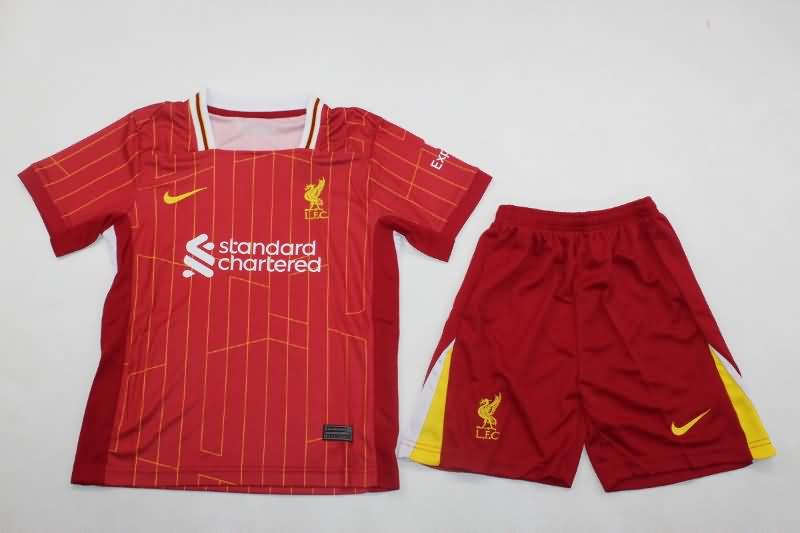 Liverpool 24/25 Kids Home Soccer Jersey And Shorts