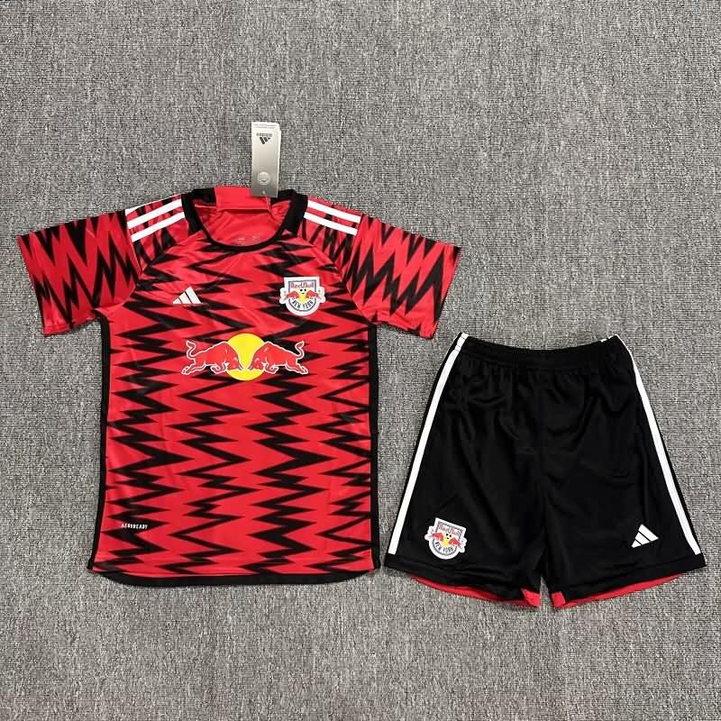 RB New York 2024 Kids Home Soccer Jersey And Shorts