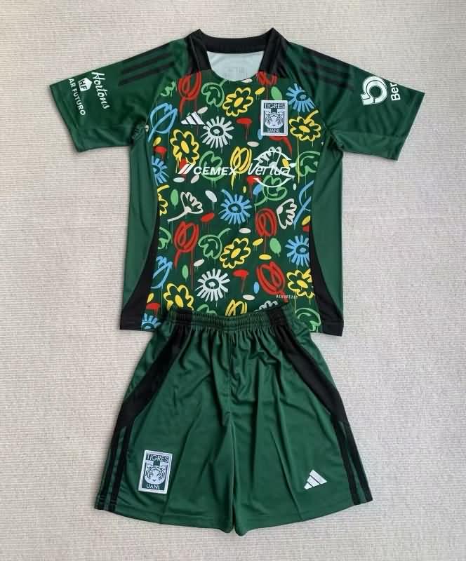 Tigres UANL 24/25 Kids Special Soccer Jersey And Shorts 02