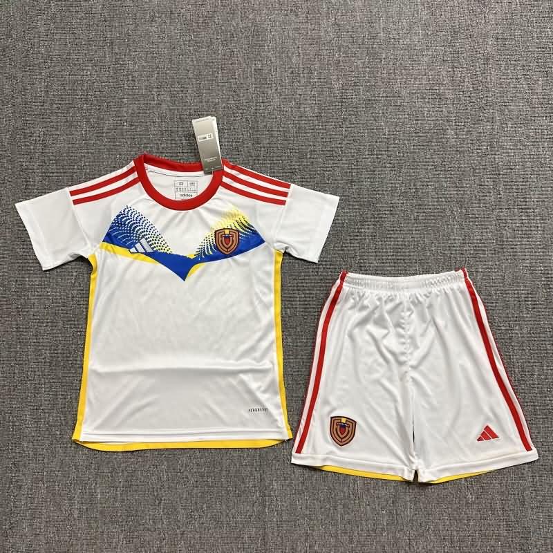 Venezuela 2024 Kids Away Soccer Jersey And Shorts
