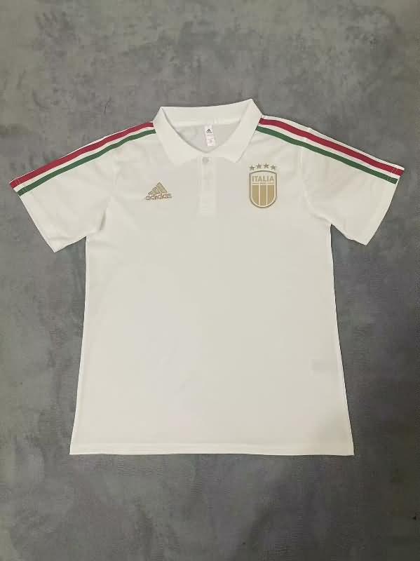 AAA(Thailand) Italy 2024 White Polo Soccer T-Shirt