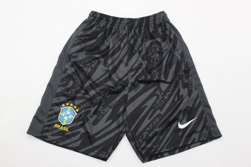 AAA(Thailand) Brazil 2024 Copa America Goalkeeper Black Soccer Shorts