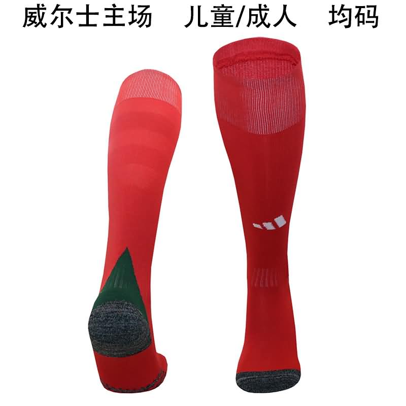 AAA(Thailand) Wales 2024 Home Soccer Socks