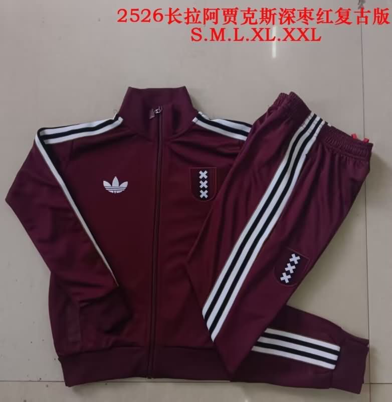 AAA(Thailand) Ajax 24/25 Red Soccer Tracksuit 02