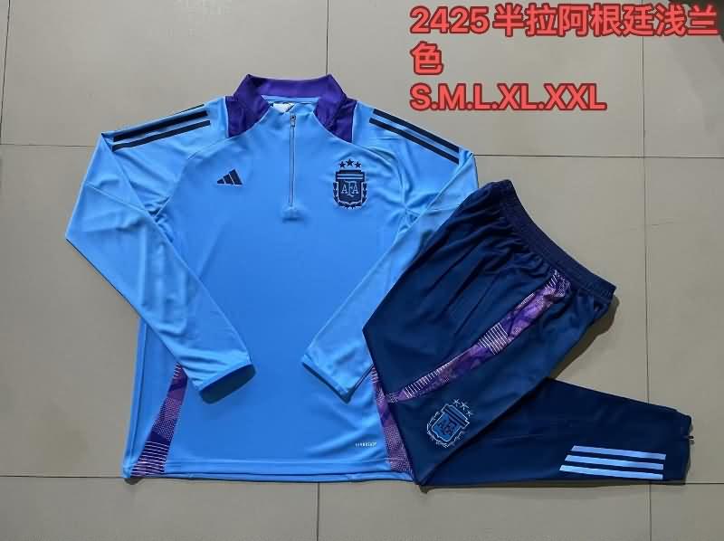 AAA(Thailand) Argentina 2024 Blue Soccer Tracksuit