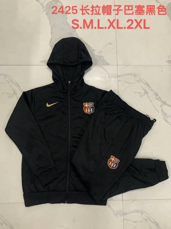 AAA(Thailand) Barcelona 24/25 Black Soccer Tracksuit