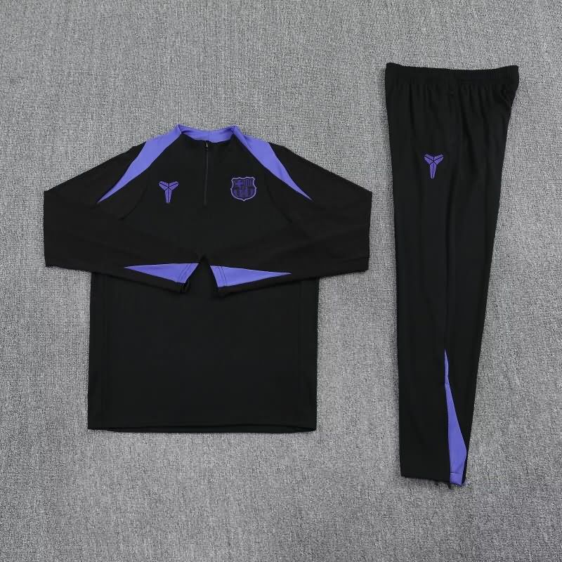 AAA(Thailand) Barcelona 24/25 Black Soccer Tracksuit 10