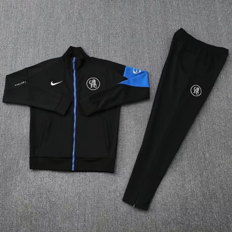 AAA(Thailand) Chelsea 24/25 Black Soccer Tracksuit 04
