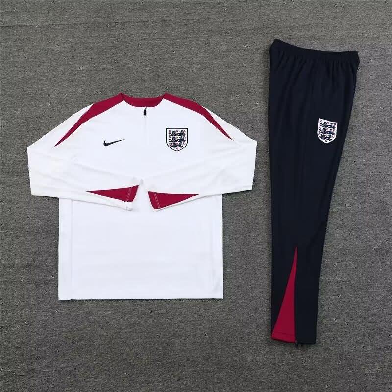 AAA(Thailand) England 2024 White Soccer Tracksuit