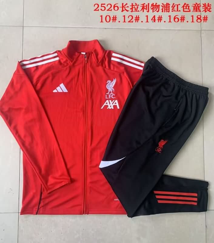 Liverpool 24/25 Kids Red Soccer Tracksuit