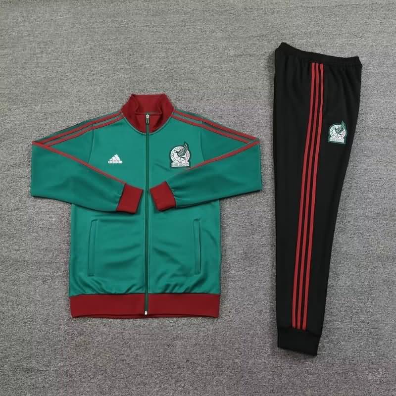 AAA(Thailand) Mexico 2024 Green Soccer Tracksuit