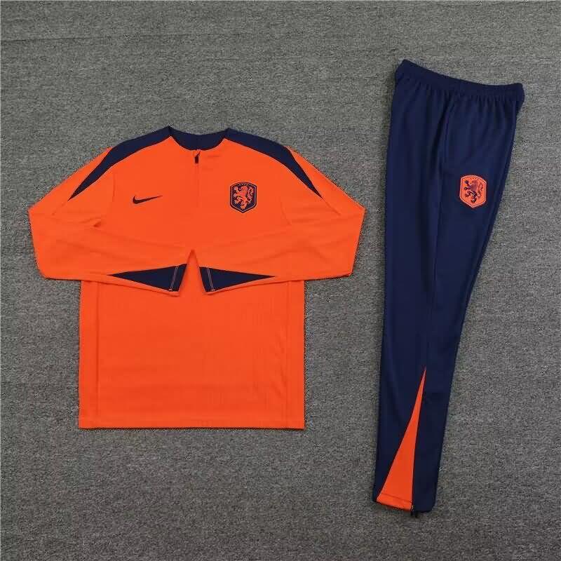 AAA(Thailand) Netherlands 2024 Orange Soccer Tracksuit