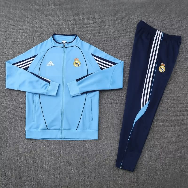 AAA(Thailand) Real Madrid 24/25 Blue Soccer Tracksuit 05