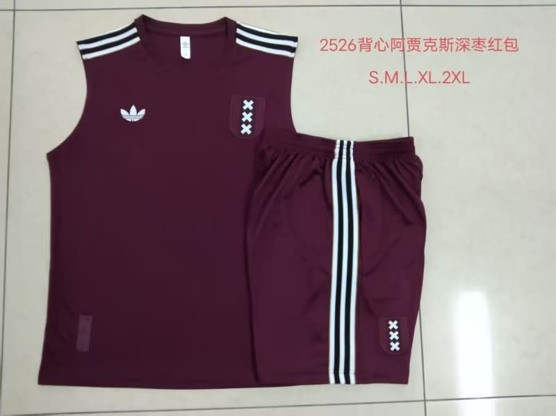 AAA(Thailand) Ajax 24/25 Red Soccer Training Sets 02
