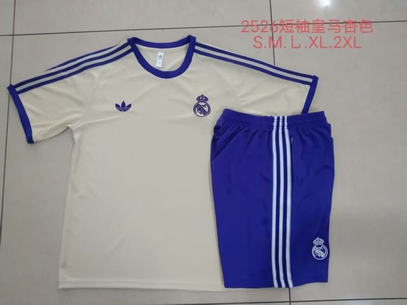 AAA(Thailand) Real Madrid 24/25 Cream Soccer Training Sets