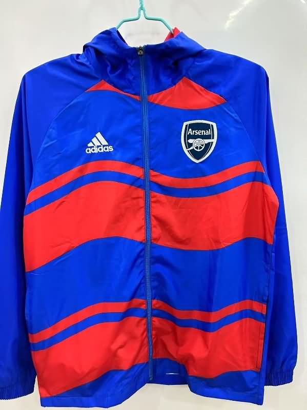 AAA(Thailand) Arsenal 24/25 Blue Soccer Windbreaker 02