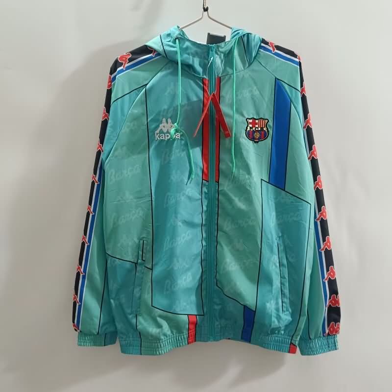 AAA(Thailand) Barcelona 24/25 Green Soccer Windbreaker