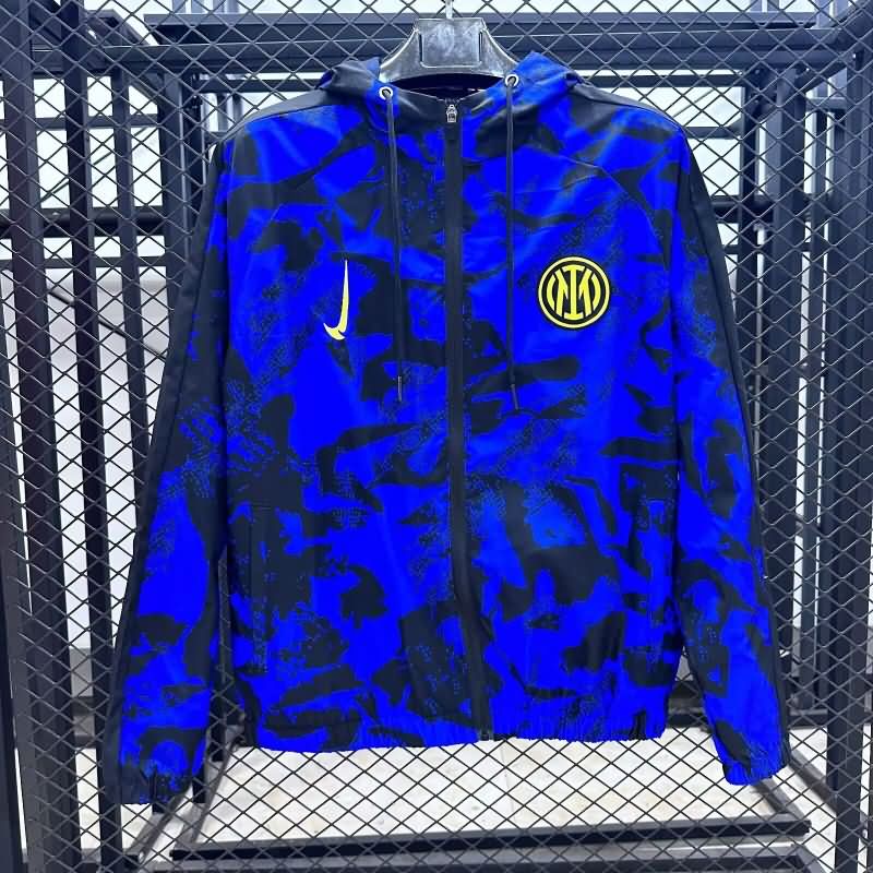 AAA(Thailand) Inter Milan 24/25 Blue Soccer Windbreaker