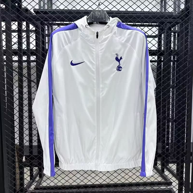 AAA(Thailand) Tottenham Hotspur 24/25 White Soccer Windbreaker