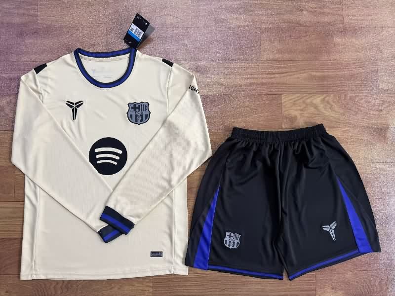 Barcelona 25/26 Away Long Sleeve Soccer Jersey