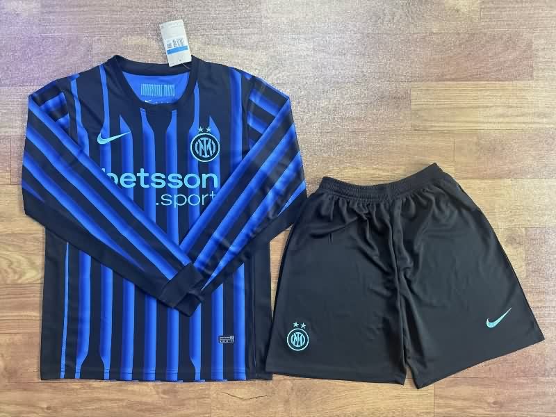 Inter Milan 25/26 Home Long Sleeve Soccer Jersey
