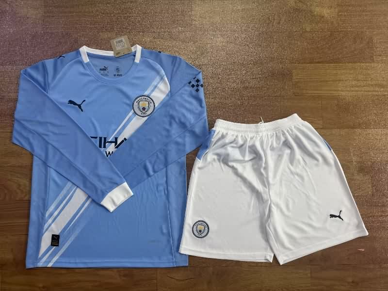 Manchester City 25/26 Home Long Sleeve Soccer Jersey