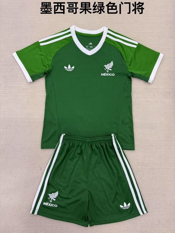 Mexico 2025 Goalkeeper Green Soccer Jersey