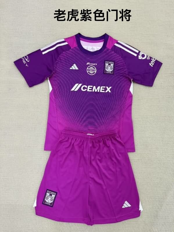 Tigres UANL 25/26 Goalkeeper Purple Soccer Jersey