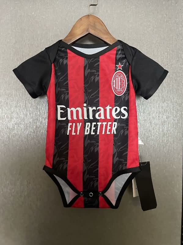 AAA(Thailand) AC Milan 25/26 Home Baby Soccer Jerseys