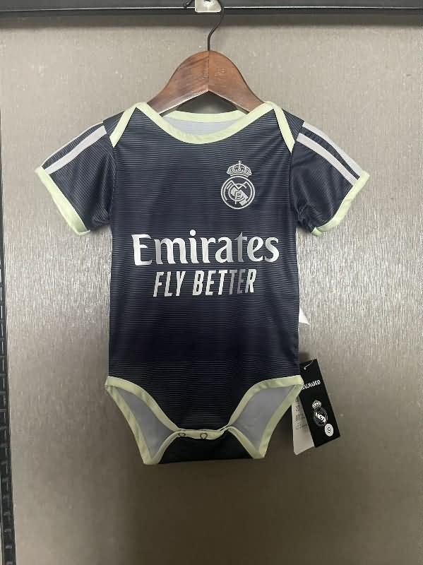 AAA(Thailand) Real Madrid 25/26 Dark Blue Baby Soccer Jerseys