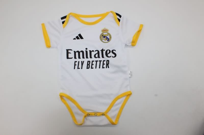 AAA(Thailand) Real Madrid 25/26 Home Baby Soccer Jerseys
