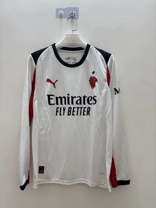 AAA(Thailand) AC Milan 25/26 Away Long Sleeve Soccer Jersey