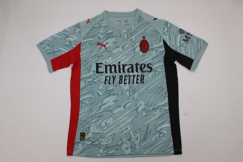 AAA(Thailand) AC Milan 25/26 Goalkeeper Grey Soccer Jersey