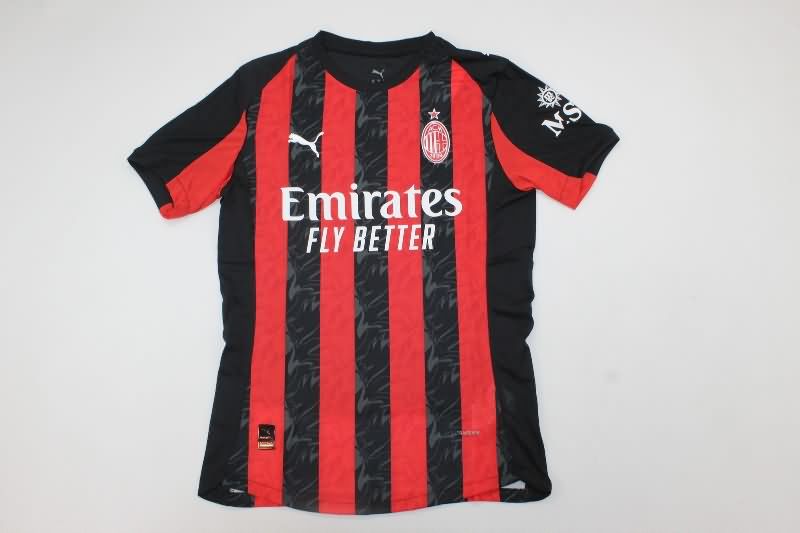 AAA(Thailand) AC Milan 25/26 Home Soccer Jersey (Player)
