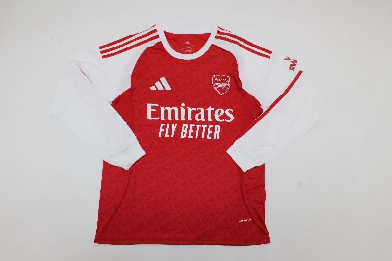 AAA(Thailand) Arsenal 25/26 Home Long Sleeve Soccer Jersey
