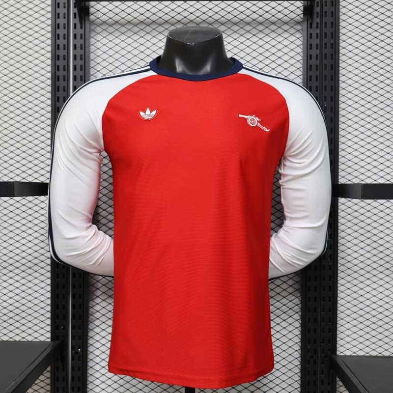 AAA(Thailand) Arsenal 25/26 Red Long Sleeve Soccer Jersey