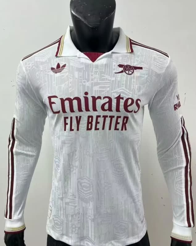 AAA(Thailand) Arsenal 25/26 Third Long Sleeve Soccer Jersey