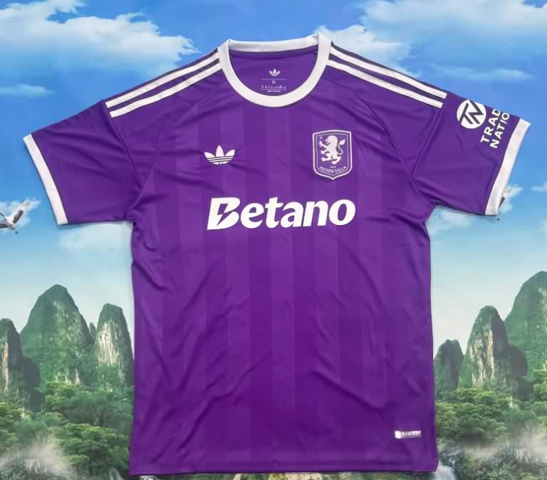 AAA(Thailand) Aston Villa 25/26 Goalkeeper Purple Soccer Jersey