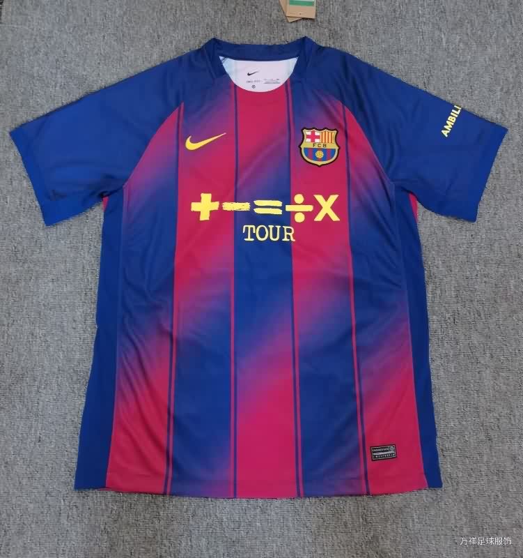 AAA(Thailand) Barcelona 25/26 Home Soccer Jersey Sponsor 02