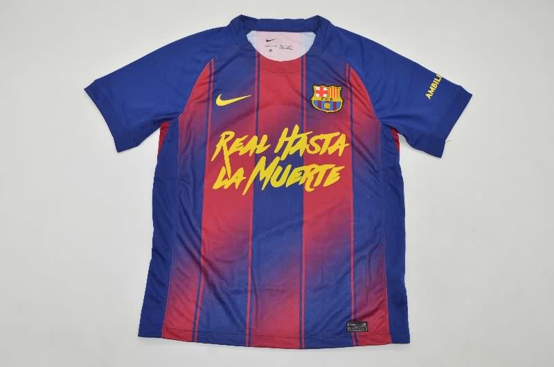 AAA(Thailand) Barcelona 25/26 Home Soccer Jersey Sponsor 03