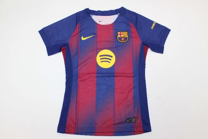 AAA(Thailand) Barcelona 25/26 Home Women Soccer Jersey