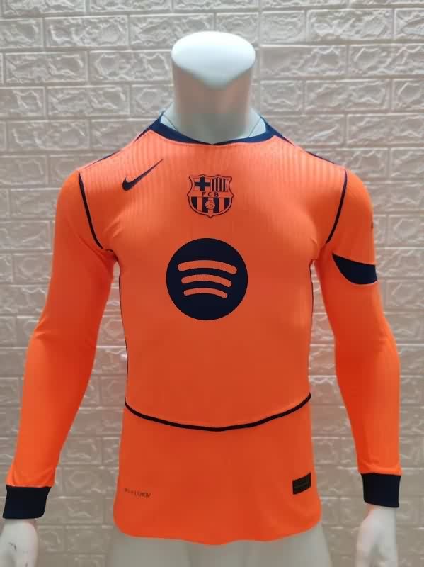 AAA(Thailand) Barcelona 25/26 Third Long Sleeve Soccer Jersey (Player)