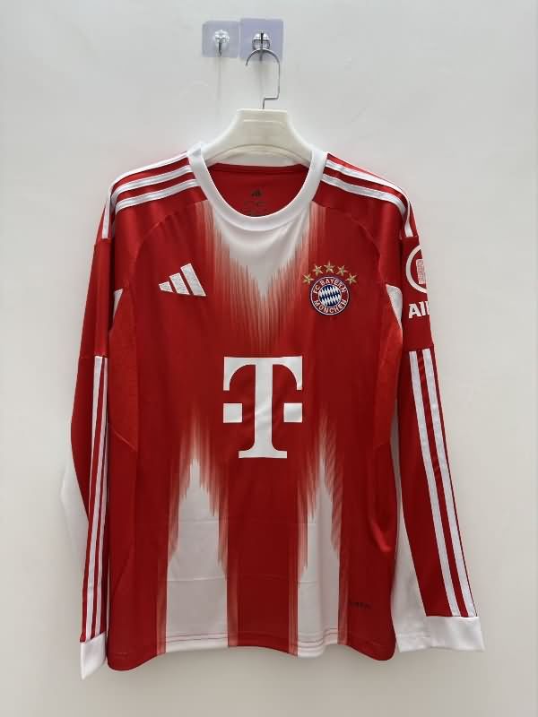 AAA(Thailand) Bayern Munich 25/26 Home Long Sleeve Soccer Jersey