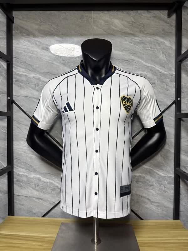 AAA(Thailand) Boca Juniors 2025 Travel White Soccer Jersey (Player)