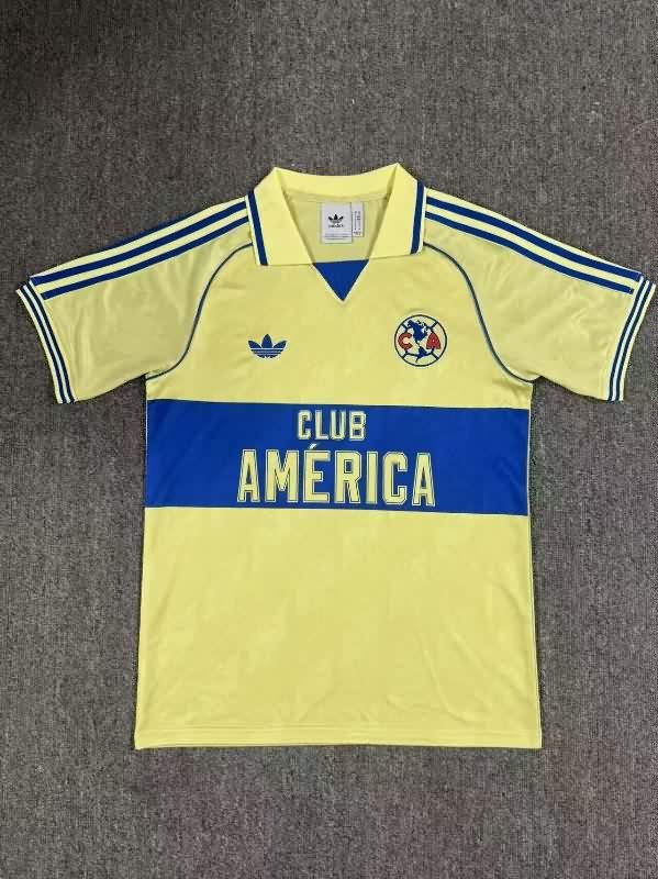 AAA(Thailand) Club America 25/26 Yellow Soccer Jersey 02