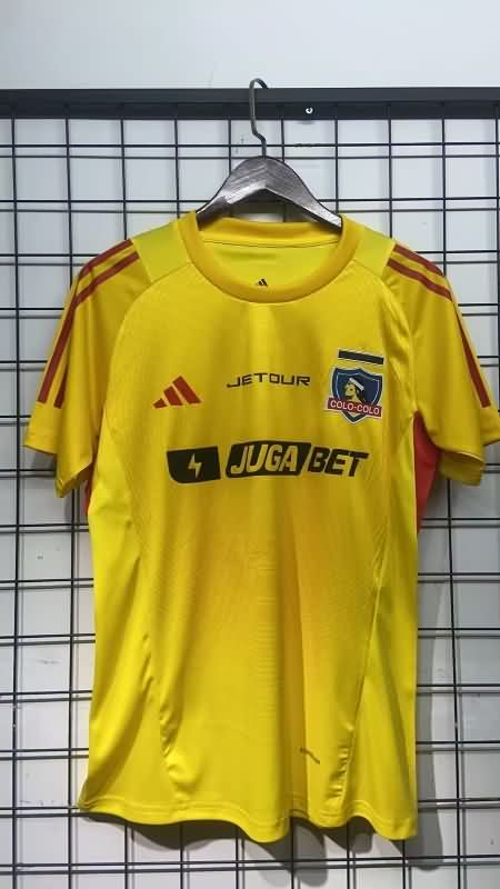 AAA(Thailand) Colo Colo 2025 Goalkeeper Yellow Soccer Jersey