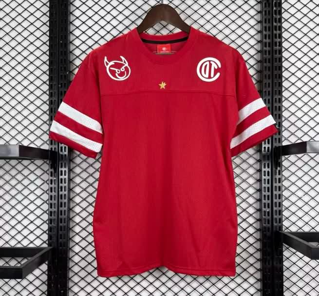 AAA(Thailand) Deportivo Toluca 25/26 Red NFL Jersey