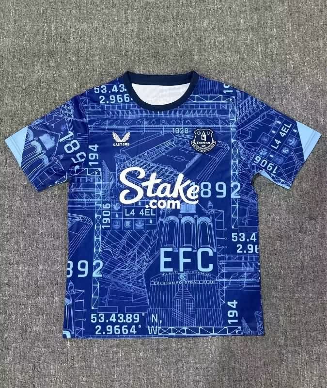 AAA(Thailand) Everton 25/26 Dark Blue Soccer Jersey