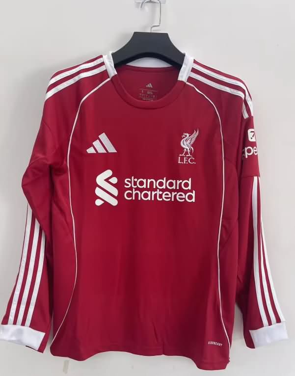 AAA(Thailand) Liverpool 25/26 Home Long Sleeve Soccer Jersey