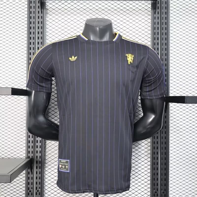 AAA(Thailand) Manchester United 25/26 Black Soccer Jersey(Player)